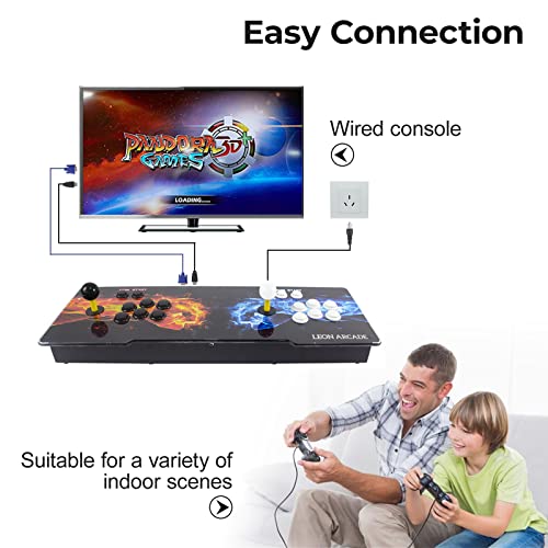 LEONARCADE-Pandora-Box-3D-8000-Juegos-Arcade-Game-Console-Funcion-WiFi-Agregar-Mas-Juegos-Recreativa-Arcade-Maquina-Juegos-Retro-Compatible-para-TVPCProyectorPS3-Incluye-2D-y-3D-Juego LEONARCADE-Pandora-Box-3D-8000-Juegos-Arcade-Game-Console-Funcion-WiFi-Agregar-Mas-Juegos-Recreativa-Arcade-Maquina-Juegos-Retro-Compatible-para-TVPCProyectorPS3-Incluye-2D-y-3D-Juego