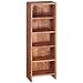 Produktbild Wohnling CD Regal Massivholz Sheesham Standregal 90 cm hoch CD-Aufbewahrung 5 Fächer Bücherregal dunkel-braun Landhaus-Stil Design Büroregal freistehend 4 Böden 30 cm breit Echt-Holz Natur-Produkt