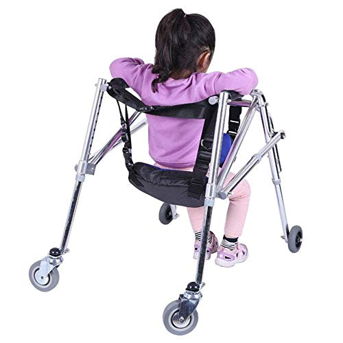 Andador con ruedas para niños plegable que facilita la rehabilitación de fracturas de pierna