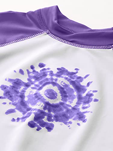 Image of Kanu Surf Girls' Karlie Rash Guard UPF 50+ Sun Protection Short Sleeve Swim Shirt