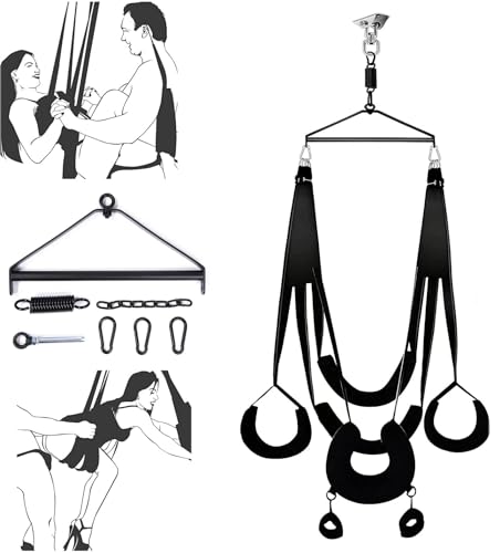 AYHYA Liebesschaukel für Paare mit Deckenmontage verstellbare Bondage Optionen extrem Flexible Sexschaukel für BDSM SM und Liebesspiele ideal für aufregende Erlebnisse und intensiven Spaß