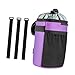 Menolana Bike Cup Holder,Bike Water Bottle Holder Bag,Biking Storage,Bicycle Handlebar Drink Pouch, with Mesh Pocket for Bikepacking, Purple