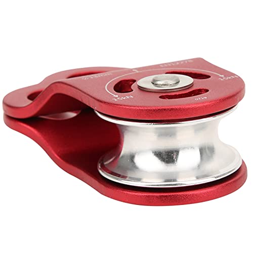 Poulie d'escalade simple en aluminium aviation robuste à 3 trous
