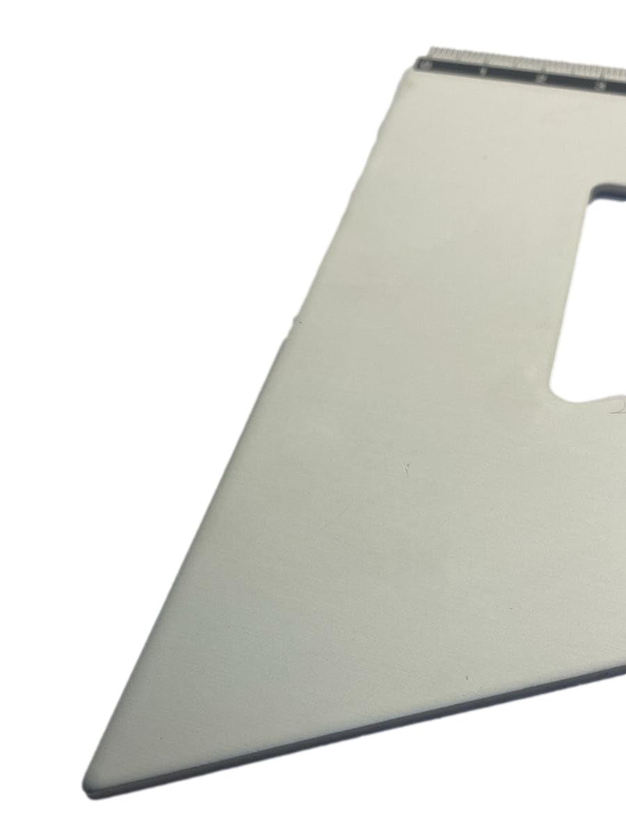 Agendepoint.it - Juego de 2 escuadras profesionales de aluminio de 23 cm, diseño de aluminio de 60° y 45° grados