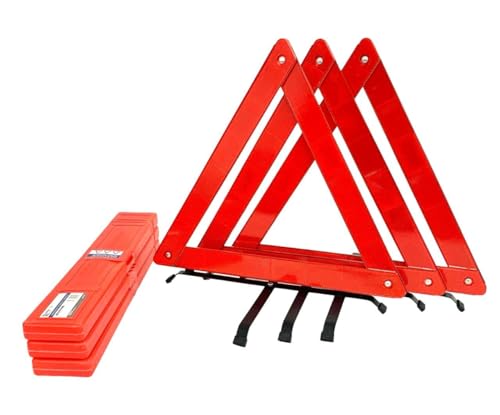 3Pack Triángulos de Seguridad Plegables con Base y Estuche miniatura 2
