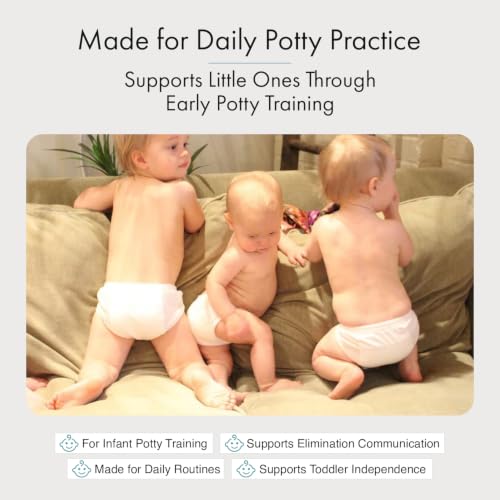 Image of Tiny Trainers Cotton Training Pants, Unisex, for Babies and Toddlers, Elimination Communication or Potty Training - 3-pack