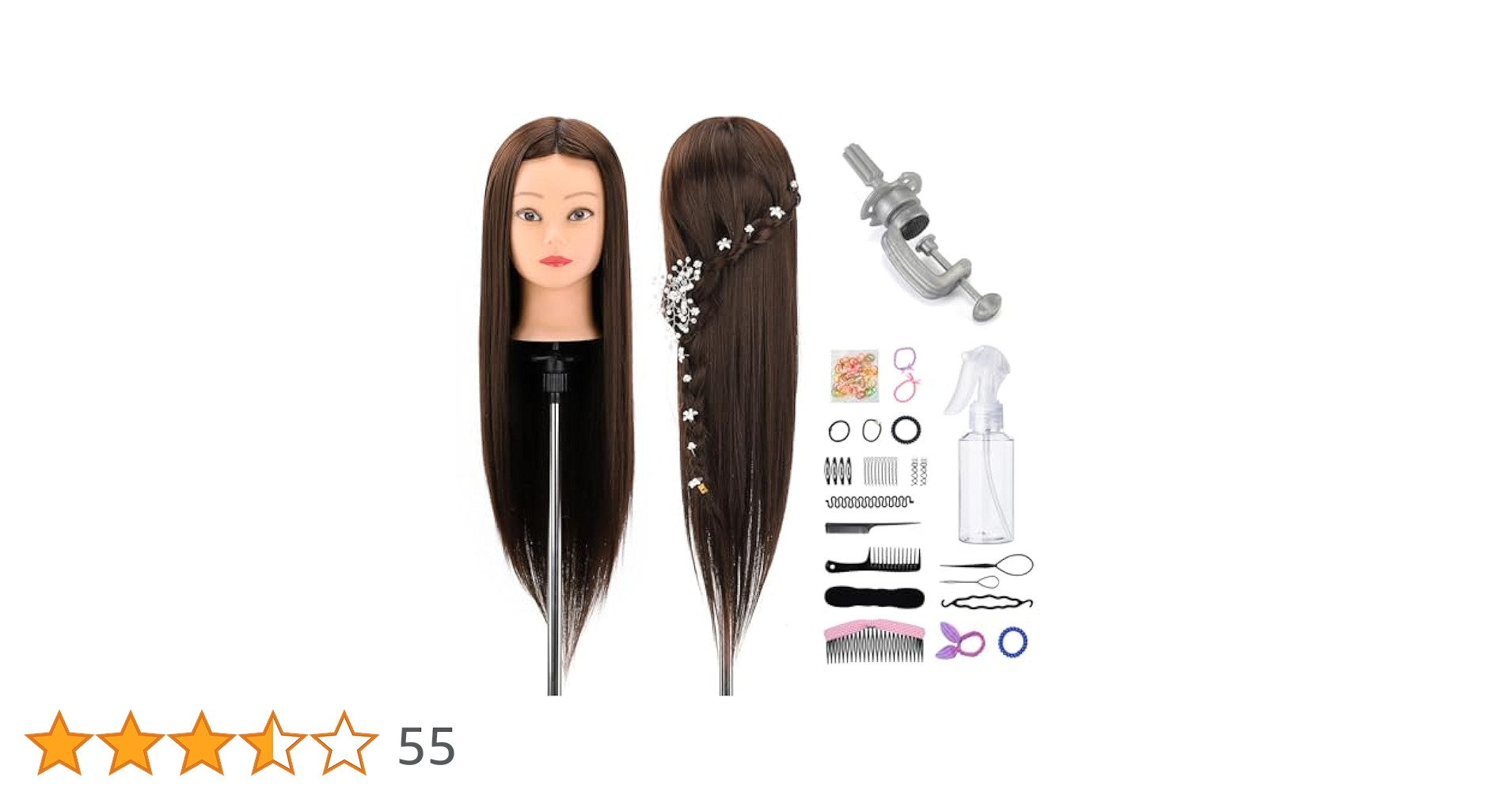 美容学生さん向け練習用 Amazon.co.jp: Neverland Beauty ヘアマネキン 練習用 頭囲24