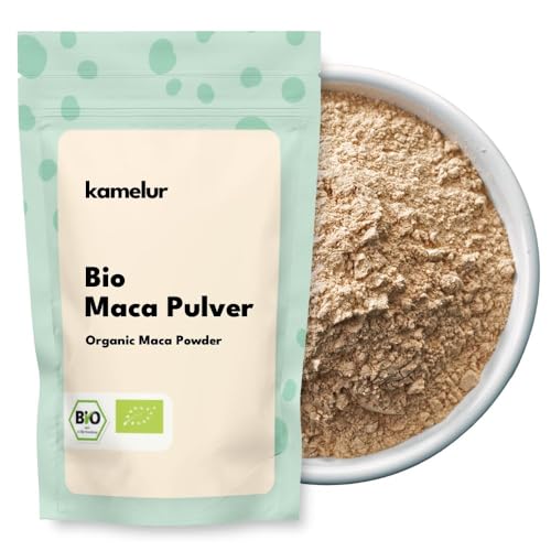 Kamelur Bio Maca Pulver 1kg – aus Peru, roh & fein gemahlen – hochwertiges Bio Macapulver aus...