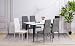 Albatros 3095 Diamond Set de 4 sillas de Comedor, Blanco, SGS Tested