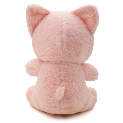 Image of Soft Plush Toy for Kids Stuffed Soft Toy with Cute Hug-Friendly Plush for Babies, Toddlers & Children Safe, Lightweight & Easy to Clean (Pink Cat)