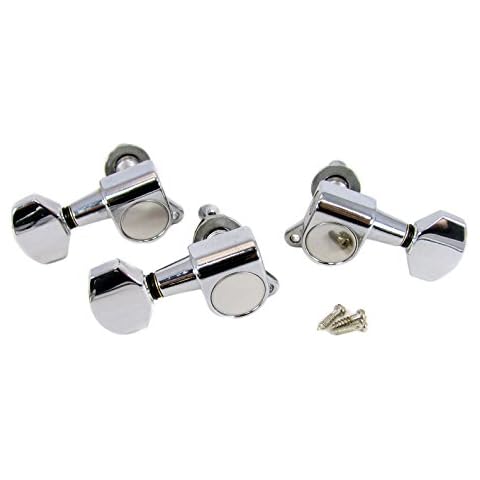 Chrome Sealed-Gear Tuners for 3-String Cigar Box Guitars Cover