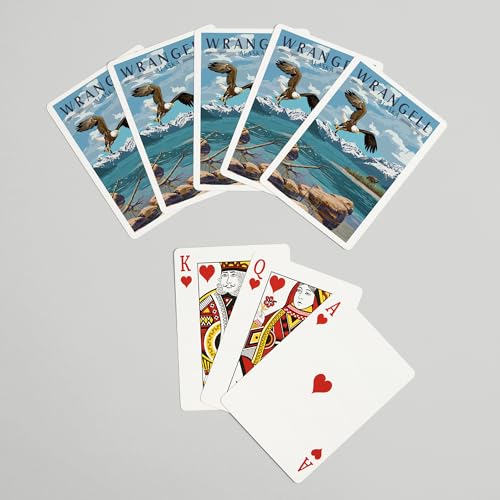 Baraja de póker Wrangell Alaska 52 cartas tamaño póker miniatura 7
