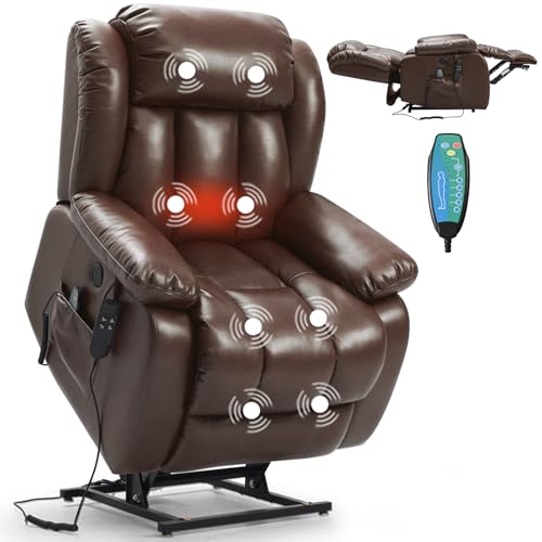 Image of Dual Motor Infinite Position Lay Flat Power Lift Recliner Chair for Elderly