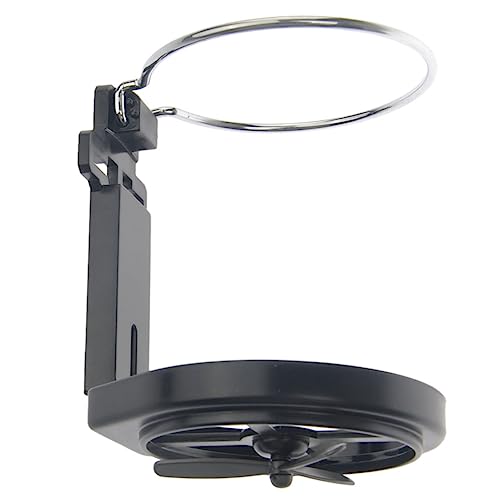Portavasos para auto con ventilación y mini ventilador negro miniatura 5