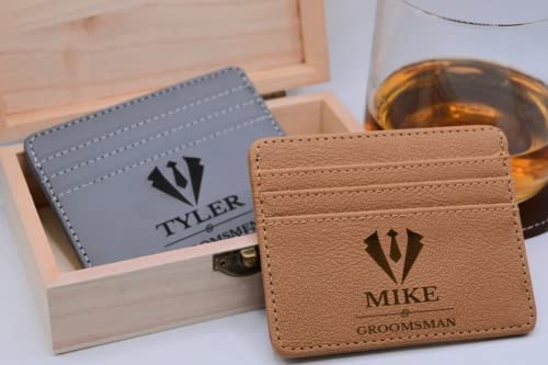 Leather Engraved Groomsmen Wallet, Groomsmen Gift Box, Groomsmen Gift, Best Man Gift, Best Man Proposal, Groomsmen Proposal, Groomsmen Gifts Ideas4