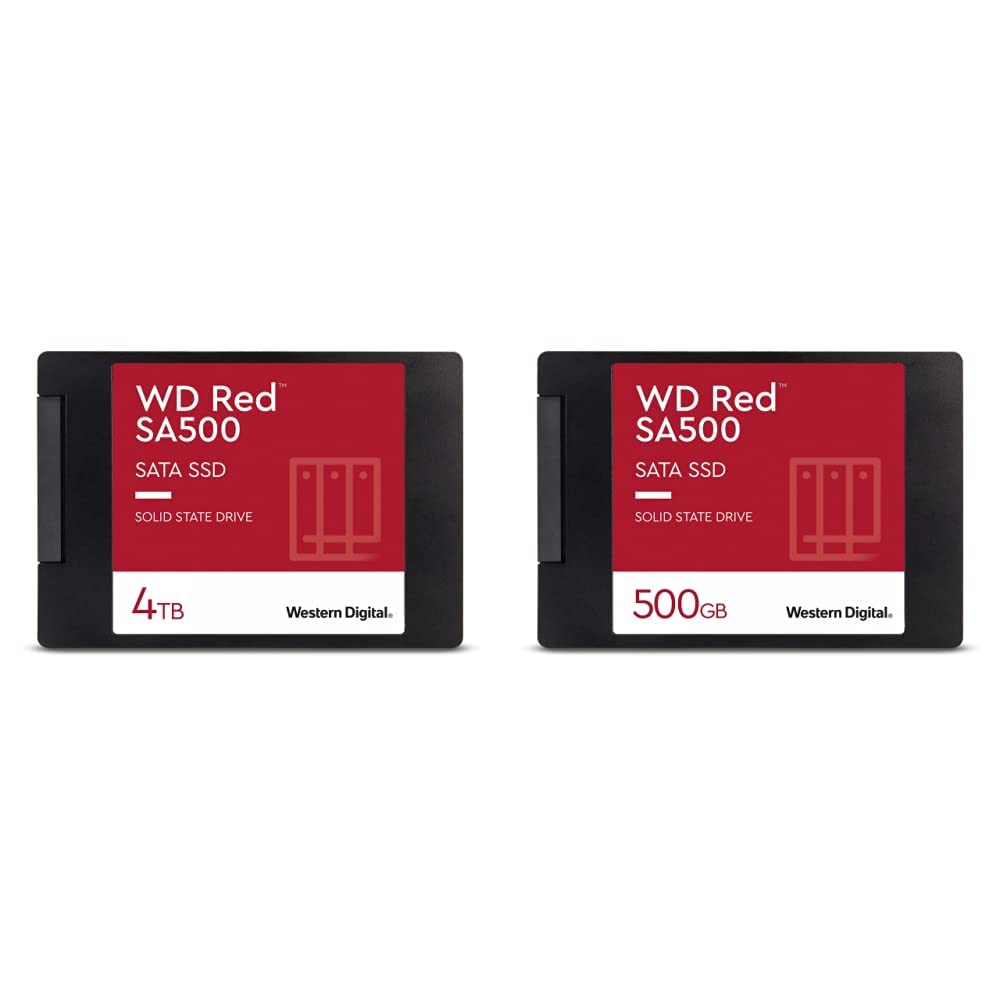 4TB WD Red SA500 NAS 3D NAND Internal SSD - SATA III 6 Gb/s, 2.5