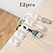 Produktbild 12 Stück Universal-Kabelbinder Selbstklebende Rechteck-Kabelführung Wickler Kabelhalter Organizer Mount Clip Clamp MarinoCOW