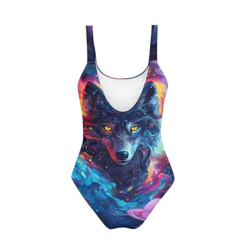 Kids One-Piece Swimwear for Girls Wolf Swimsuit 7-18 Years Summer Cool Bathing Suit Soft Sleeveless Swimsuits2