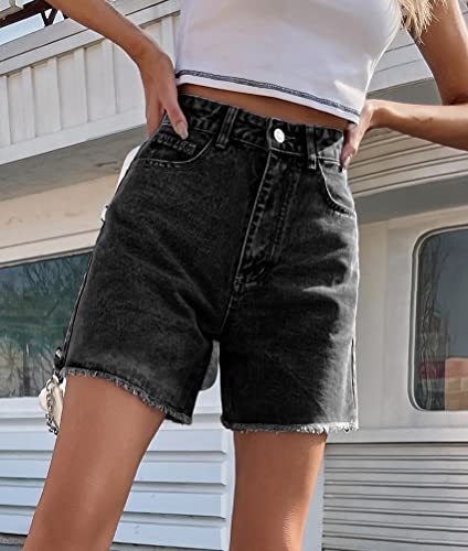 ORANDESIGNE Pantaloncini Donna Jeans Vita Alta