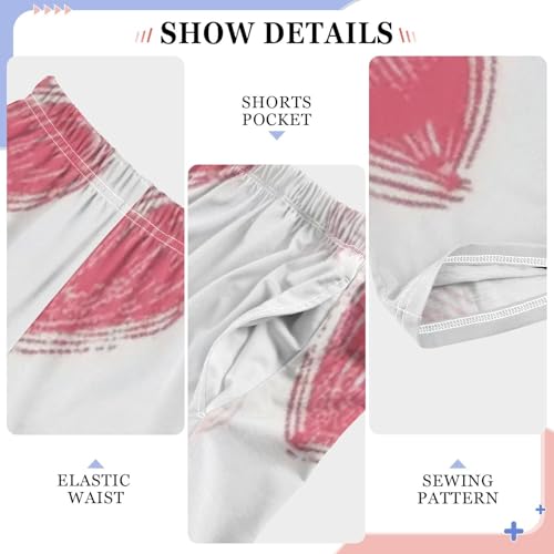 GuoChe Mixed Pink Heart Pajama Pants for Kids Soft Warm4