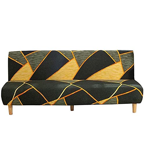 Funda de Sofá Cama Elástica 3 Plazas Sin Brazos Estampada Protector Cover