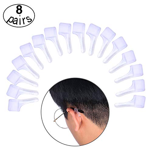 Titular antideslizante Para Gafas gancho del oído de gafas Templo Tip Deportes para correa de gafas deportivas niños y adultos 8 pares