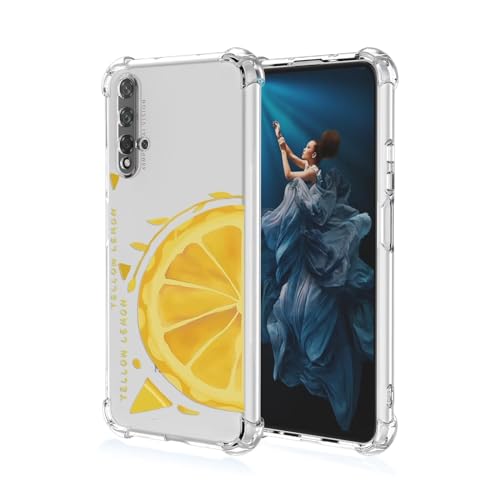 ATISIJIE Funda para Huawei Nova 5T,para Niñas y Mujeres,Diseño de Florales Flores a Prueba de Golpe Transparente Funda para Huawei Nova 5T-A29