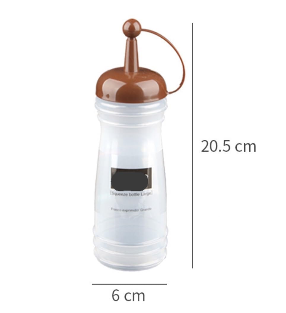 Squeeze Bottle, Bottiglie Dispenser per Salsa Ketchup Bottiglia Dispenser per Olio D'oliva Maionese Barattolo da Spremere con Tappo Utensili da Cucina Maionese Olio(Yellow)