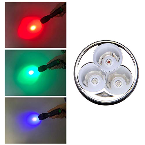 Deer Hunting Blood Tracking Lights UV Red Blue Blacklight Green Flashlight with 18650 Battery and Pressure Switch - Thumbnail 3