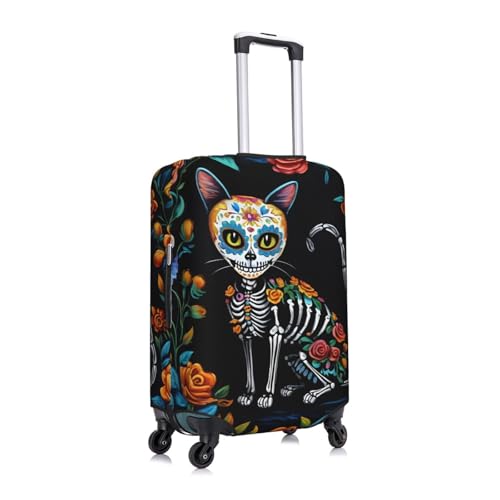 Flower Cat Print Elastic Washable Baggage Protector Universal Suitcase Cover Travel Luggage Cover3