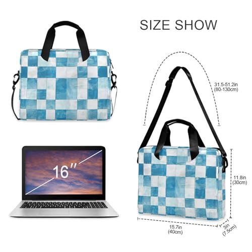 Maletín para laptop 15.6 pulgadas azul claro con cierre miniatura 5