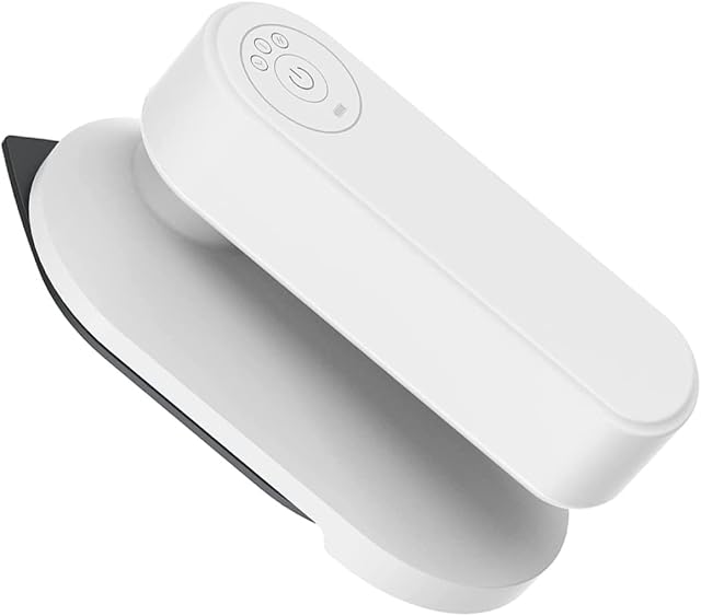 Berrywho Travel Iron Mini Cordless Iron USB Rechargeable Handheld Travel Iron for Dry & Wet Ironing, 3 Settings, Compact Size, Fast Heating, White, 14 * 7 * 7cm