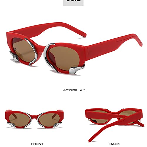 Rectangle Sunglasses for Women Small Frames Punk Snake Sun Glasses Men Eyewear UV400 Shades Glasses3