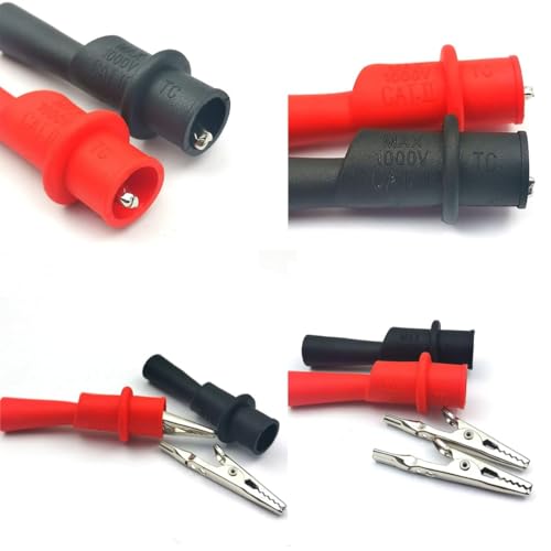 Image of Replacemen Push-on Alligator Clips for Multimeter Test Lead (8 PCS)