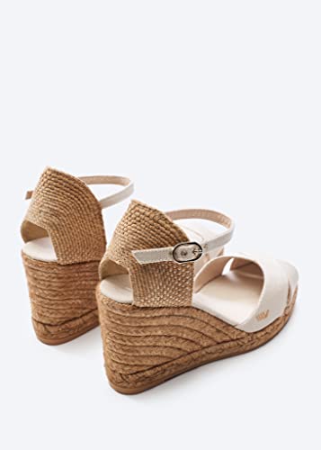 Image of VISCATA Aiguablava Canvas Wedges with Ankle Strap