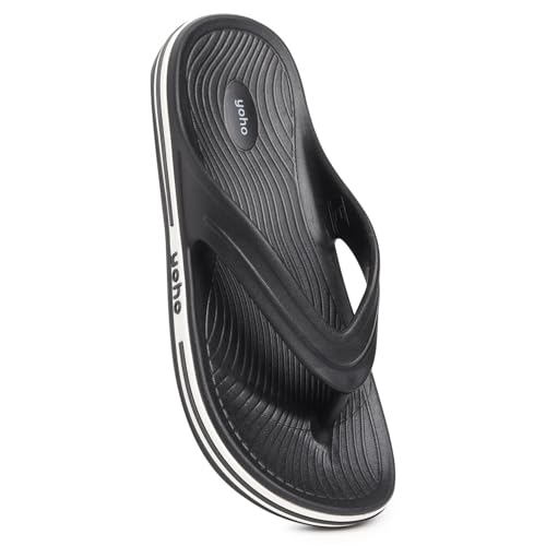 Image of YOHO Grip Orthopedic Slippers for Men | Waterproof Monsoon Footwear | Footpharma Footbed & TripleDense Foam | Anti-Skid Chappals