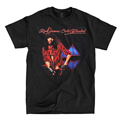 LSL Shirts Rick James Cold Blooded - Black T-Shirt (Large)