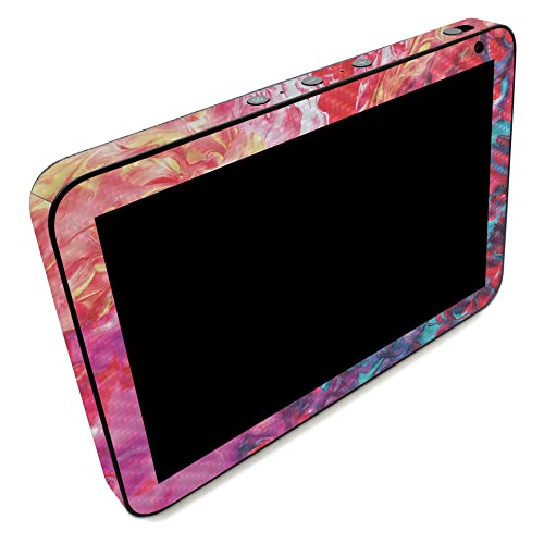 Image of MightySkins Carbon Fiber Skin Compatible with Amazon Echo Show 8 (Gen 2) - Paint Party | Protective, Durable Textured Carbon Fiber Finish | Easy to Apply | Made in The USA