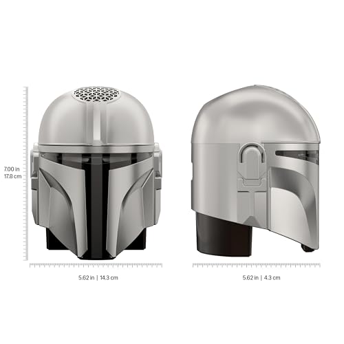 Image of Echo Dot Star Wars Bundle: Includes Echo Dot, Charcoal and The Mandalorian Helmet Stand