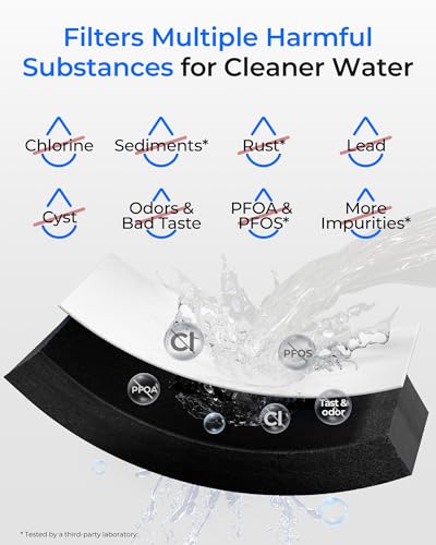 Image of Waterdrop WDS-F45 Replacement for Samsung DA97-17376B, HAF-QIN /EXP, DA97-08006C, RF28R7351SG, RF23M8570SR, NSF 53&42 Certified Refrigerator Water Filter, 3 Pack (Packaging May Vary)