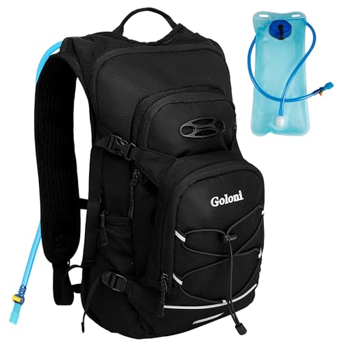 Hydration-Backpack-with-Water-Bladder-2L-Plus-a-Sewn-in-Rain-Cover-Water-Backpack-Women-Men-Lightweight-Insulation-Hydration-Pack-for-Hiking-Cycling-Running-Climbing-Camping