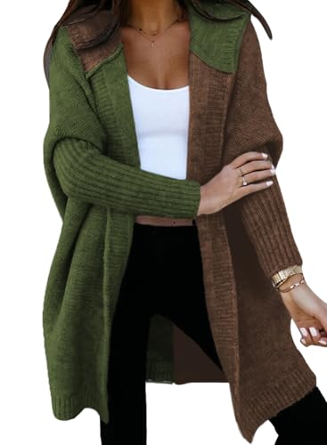 Image of Astylish Women 2026 Fall Clothes Outfits Hooded Knit Cardigan Sweaters