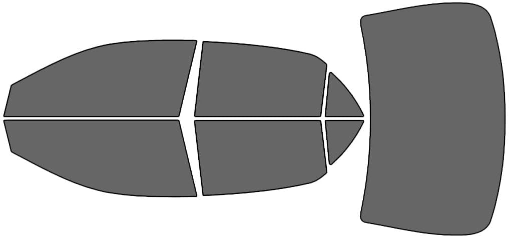 Rvinyl Window Tint Kit Compatible with Toyota Corolla 2009-2013 - Black 35% - Single Ply No Bubble Film - Do it Yourself Vehicle Complete Precut Kit