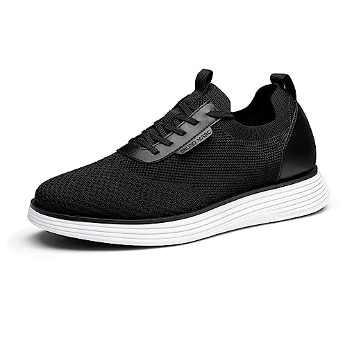 Bruno Marc Zapatos de Cordones Vestir Zapatillas Casual Transpirables Oxfords para Hombre con Plantilla Comoda Antideslizante,Size 43,Blanco/Negro,SBOX2317M