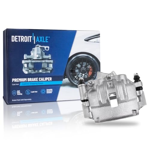 Image of Detroit Axle - Rear Left Brake Caliper for 2004 2005 2006 Dodge Sprinter 3500, Driver Side Disc Brake Caliper with Bracket Replacement