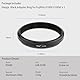 Haoge 49 mm Filteradapterring für Fujinon X100VI X100V Kamera-Zubehör, passend für 49 mm UV-CPL ND-Filter, passend für Original-Objektivdeckel, schwarz, LAR-X55B