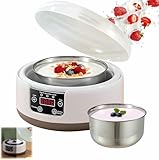 KFJZGZZ 1.2L Probiotic Yogurt Maker Machine - with 5 Glass Jars, Ideal for Healthy Family Breakfast, with 36-Hour Timer & Temperature Control