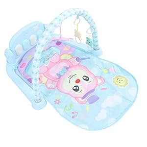 Babyspeelkleed, Babygymnastiek Speelkleed met Hangende Muziek Zacht voor Peuters (Blauw)