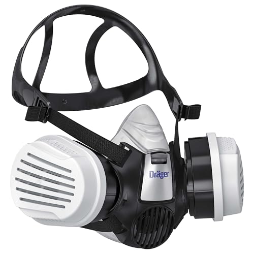 Dräger X-plore 3300 Lackiererset Atemschutzmaske mit A2P3 Kombi-Filter Halbmaske für Maler & Lackierer zuverlässiger Schutz gegen Dämpfe Gase und Feinstaub Größe M