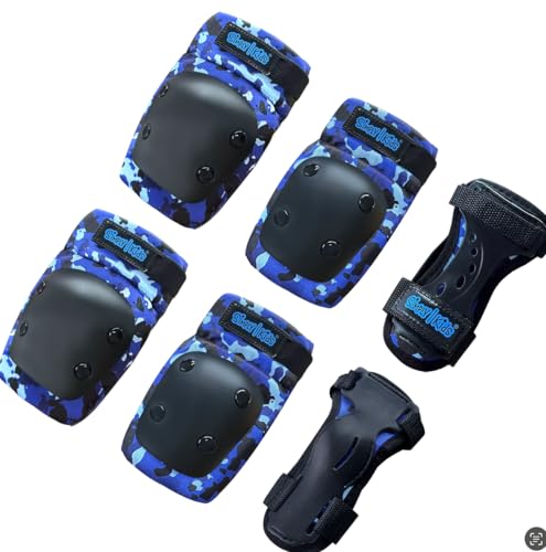 Kids Knee Pads and Elbow Pads Set with Wrist Guards for Age...